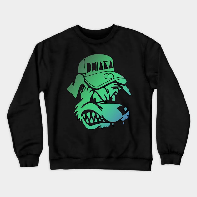 Dhiaga Dog Trippy Crewneck Sweatshirt by RichieDuprey